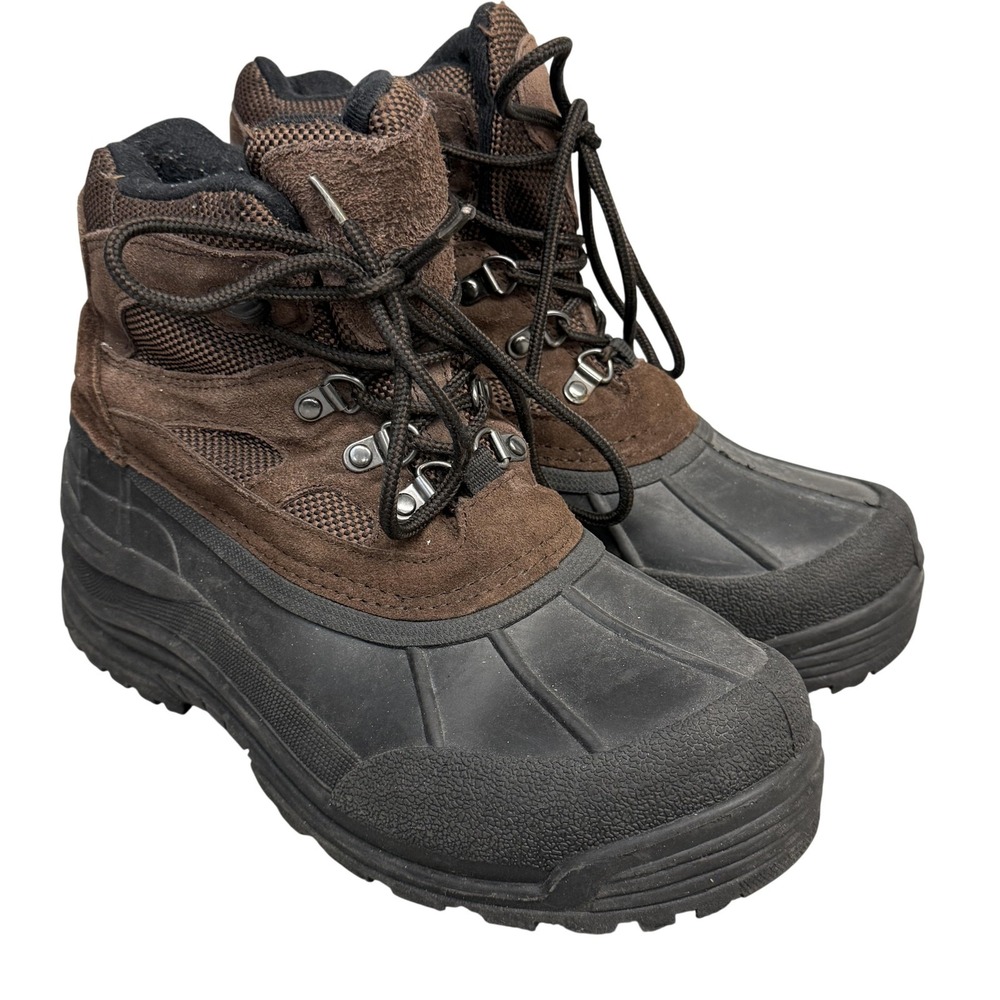 Northside Snow Boots‎ Mens Size 10 Brown Leather Thermolite Insulated Winter